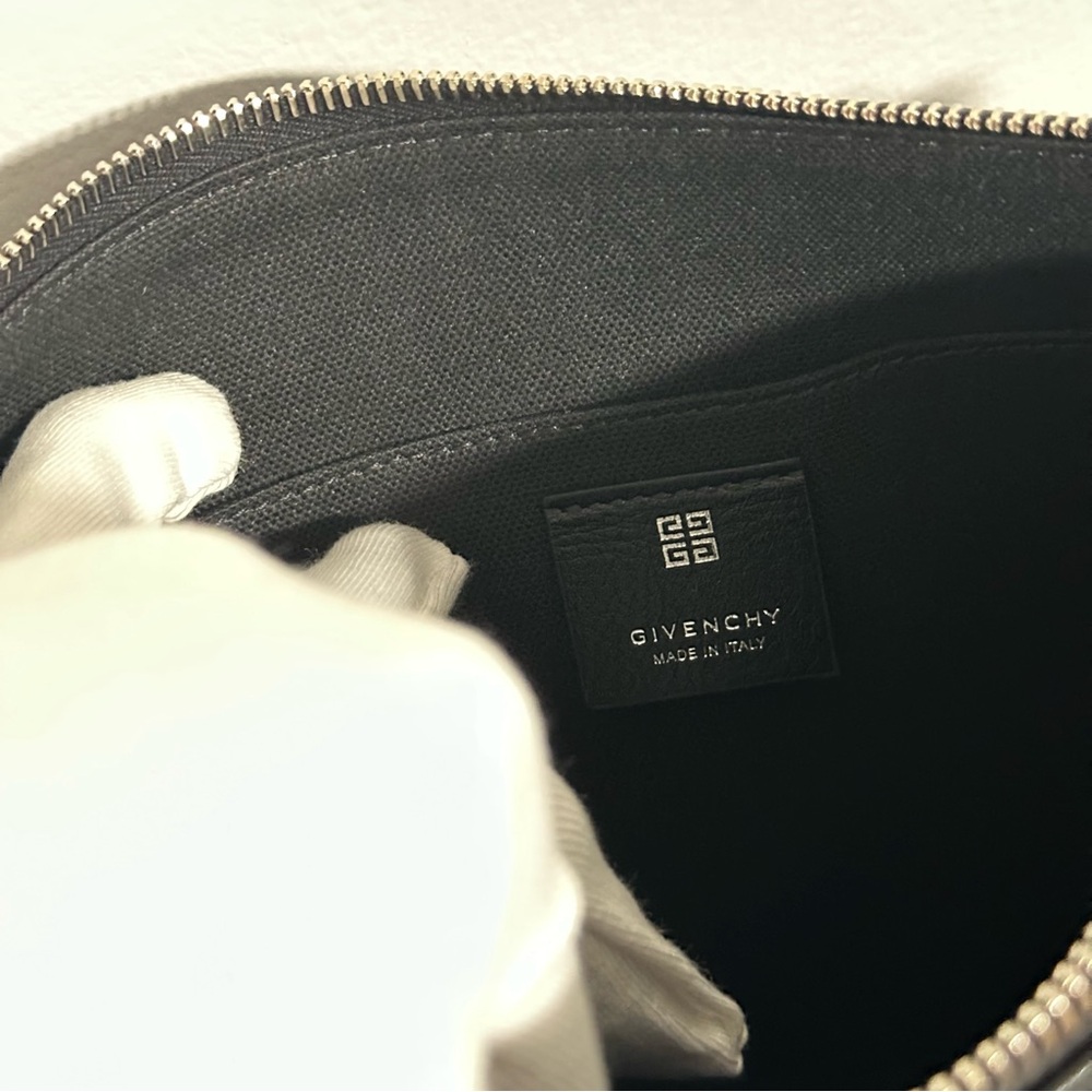 New GIVENCHY Voyou Leather Pouch - Black - Picture 5 of 11